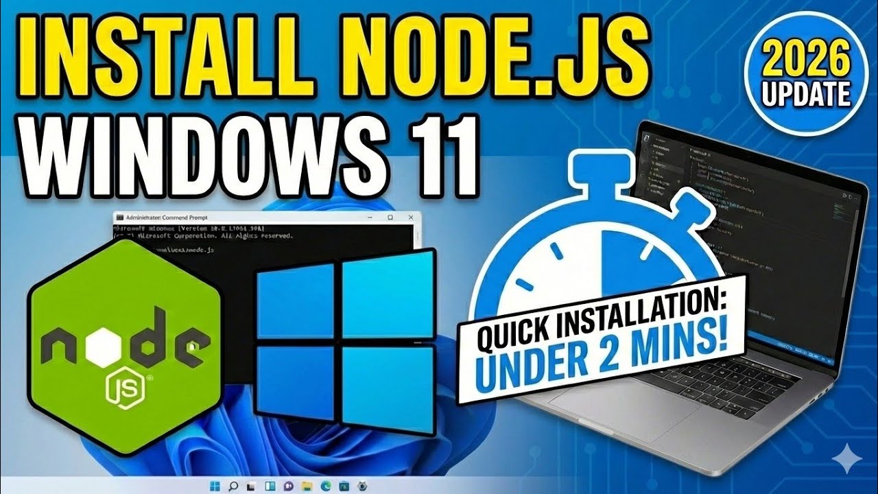 Install Node.js on Windows 11 in Easy Steps 🚀
