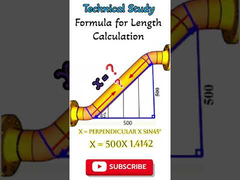 Piping Rolling | Length Calculation formula | #viral #construction #pipeline