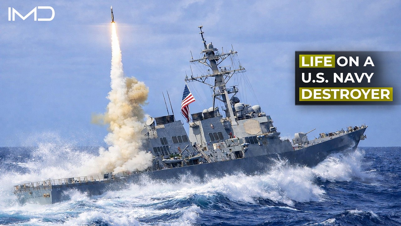 How 300 Life on a U.S. Navy Destroyer in Rough Seas 🌊