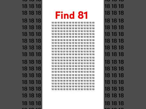 find 81#brain #mathstricks #brainteasers #braintest #easytrick #math