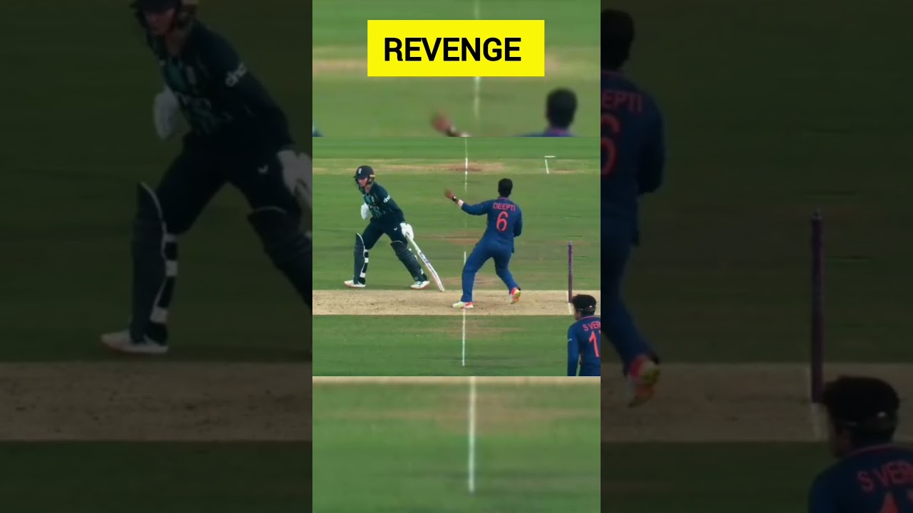 Revenge Unleashed by Deepti Sharma | Must-Watch Cricket Moment🔥