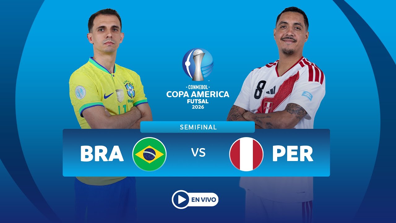 Brasil vs Perú en Semifinal Futsal 2026 🇧🇷🇵🇪