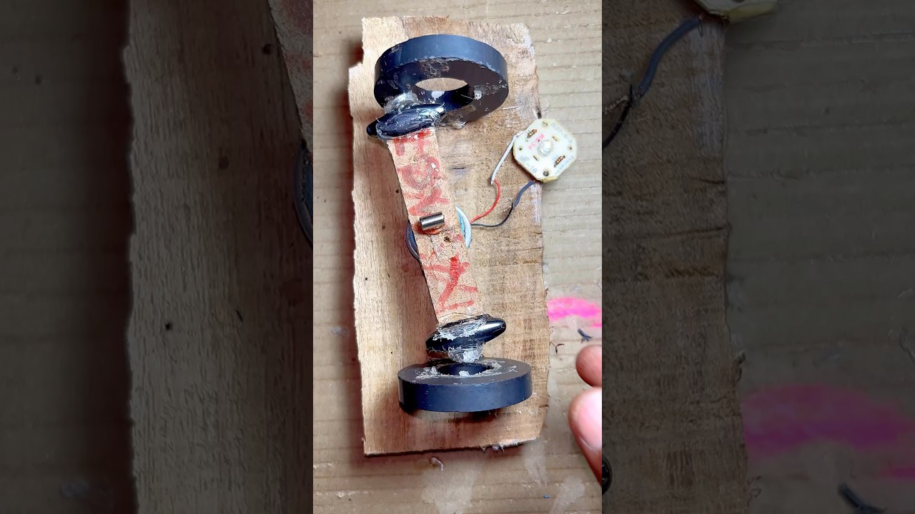 Innovative Magnet Power Generator Using a DC Motor ⚡