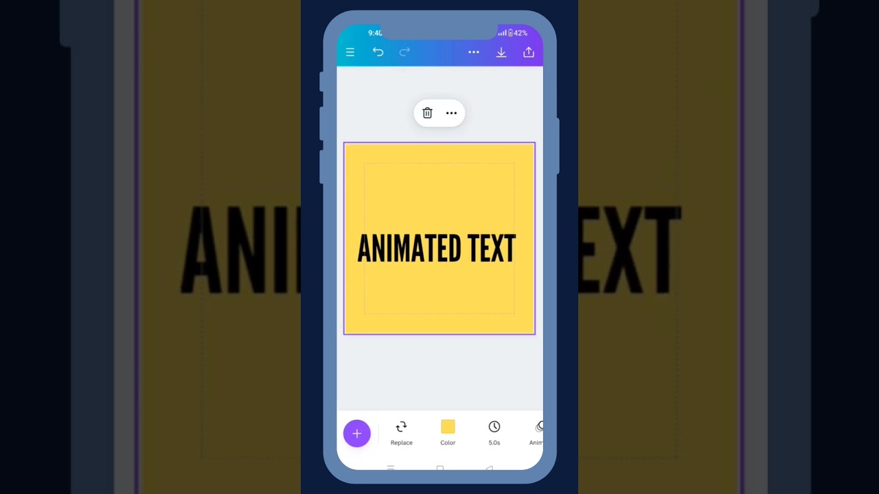 How to create animated text effect in CANVA || canva text animation  #canvatutorial #canva
