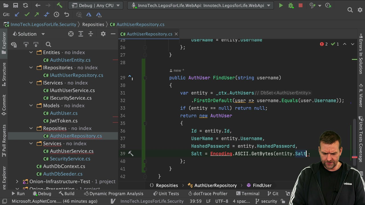 Distributed Programming Fullstack 2021 | S3P16 | Security: Incorporating Hashed Passwords and Salt in AuthU