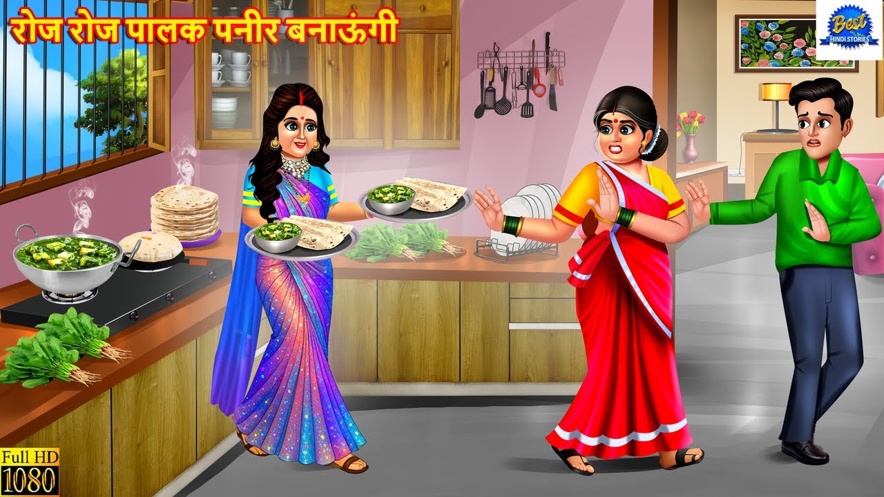 रोज़ पालक पनीर बनाने की कहानी 🥗