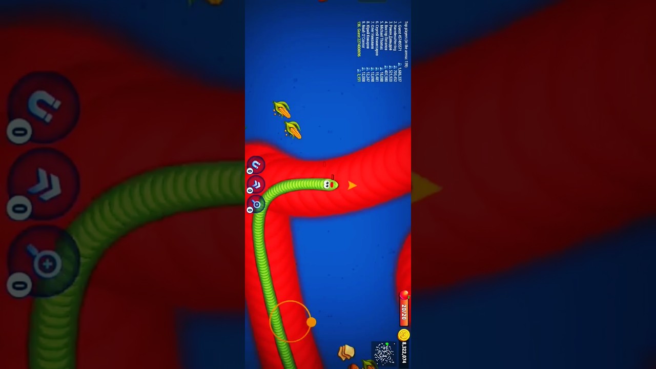 Worms Zone io Hungry Snake No Death Mod Gameplay ๐ฎ