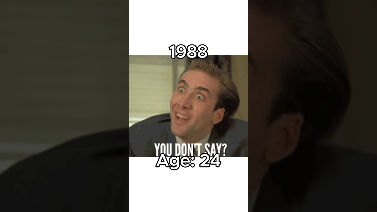 Nicolas Cage Meme Then & Now (1988 vs 2025) 🎬