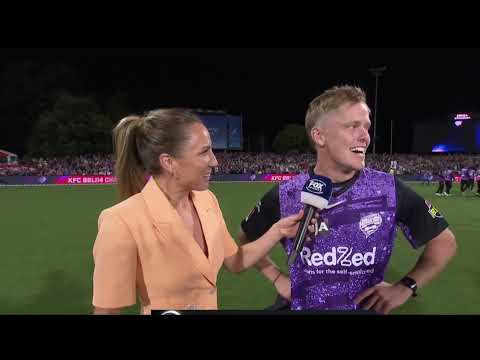 Nathan Ellis - Interview after winning BBL14 Title - Hobart Hurricanes - Big Bash Final 2024-25