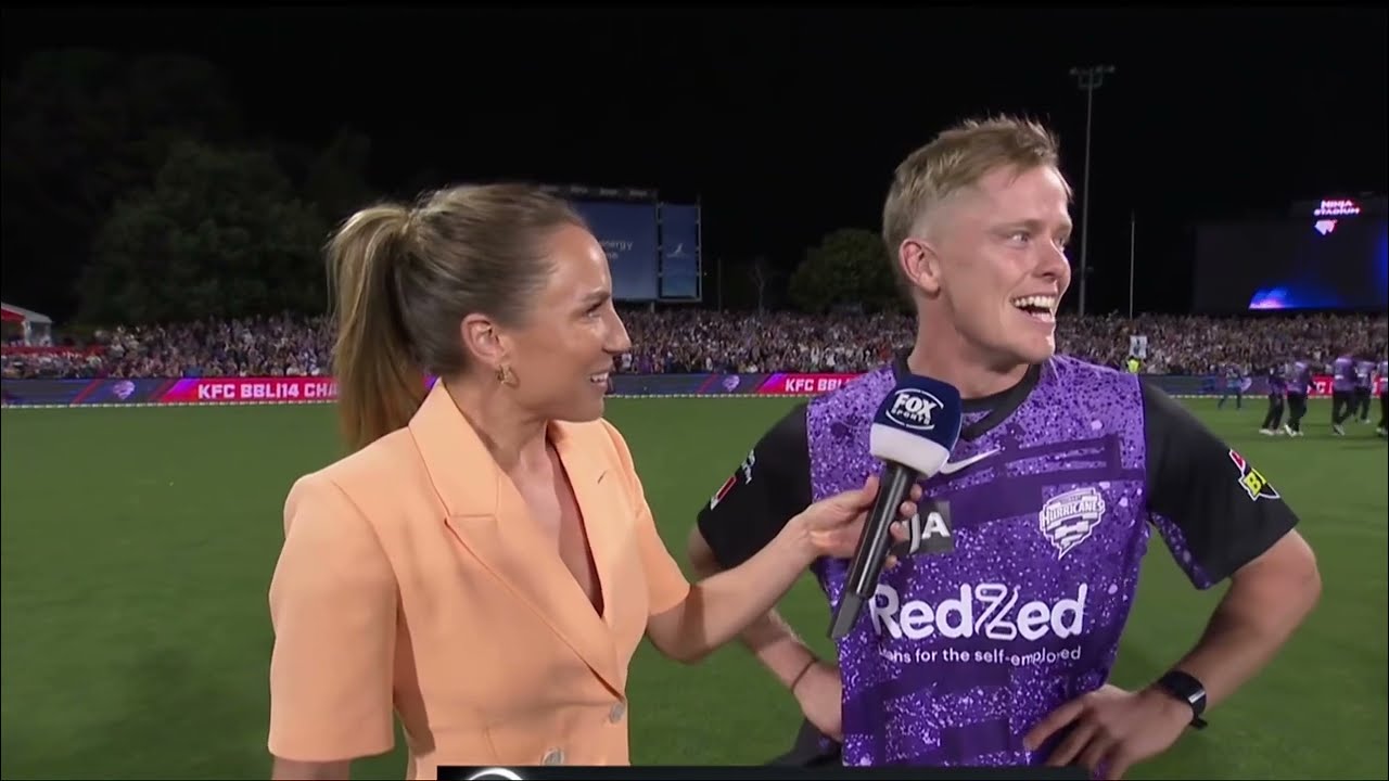 Nathan Ellis Post-Victory Interview Following Hobart Hurricanes BBL14 Championship Win