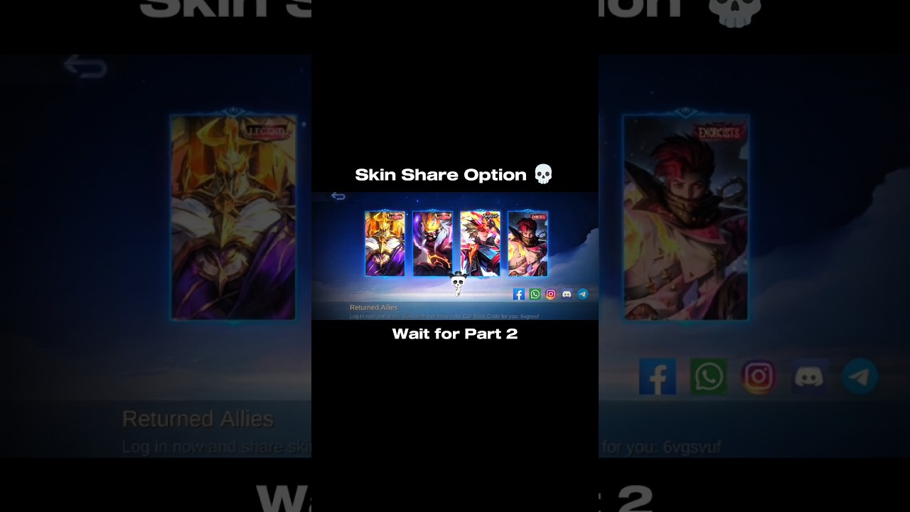 Exciting News! Skin Sharing Now Available in MLBB 🎉