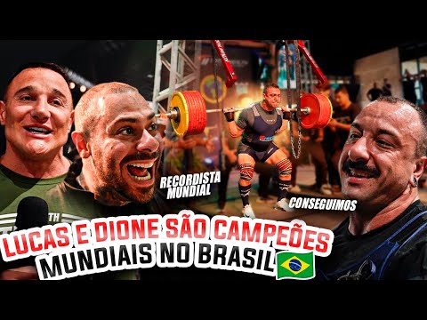 DIONE BATE RECORDE MUNDIAL 415KG COM LUCAS, STRONDA E GIGA