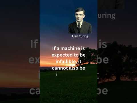 Alan Turing on Intelligence and Infallibility #quotes #alanturing #machines #intelligent