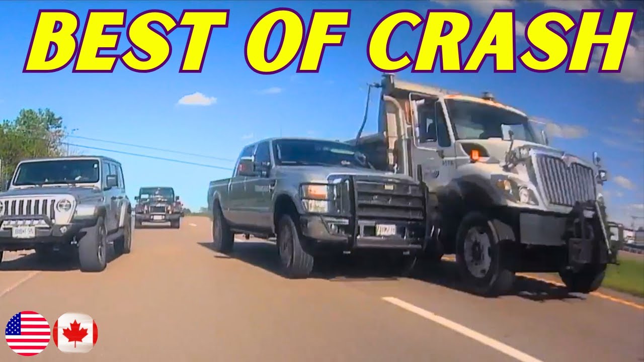 Top Car Crashes Compilation in USA & Canada 🚗