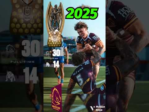 NRL Pre-Season Winners, Brisbane Broncos 2025