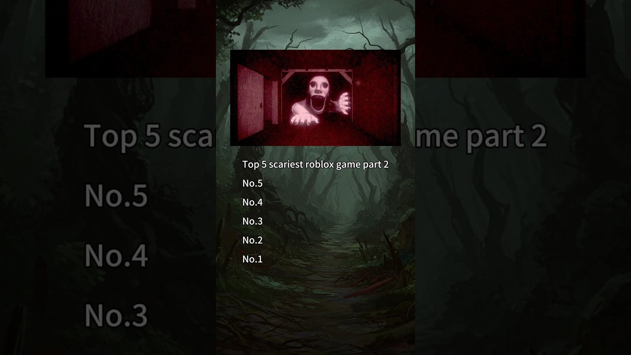 Top 5 Scariest Roblox Games Part 2 👻