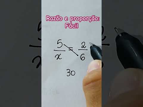 Razão e proporção de uma forma muito fácil