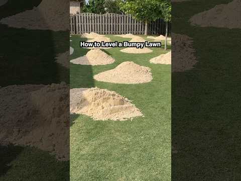 How To Level A Bumpy Lawn Using Sand!