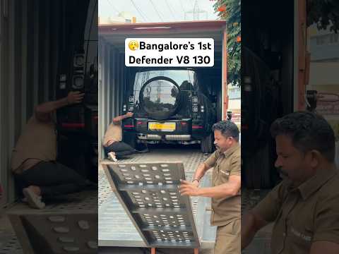 Bangalore 1st Defender 130 with V8 engine! #supercar #landrover