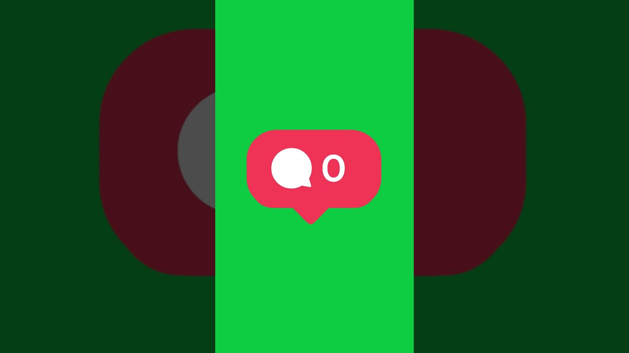 Instagram Comment Icon & Green Screen 🎥