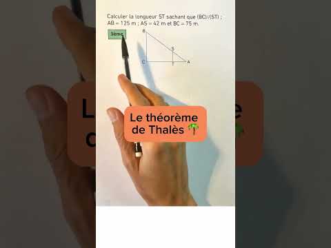 Le théorème de Thalès dans un triangle.