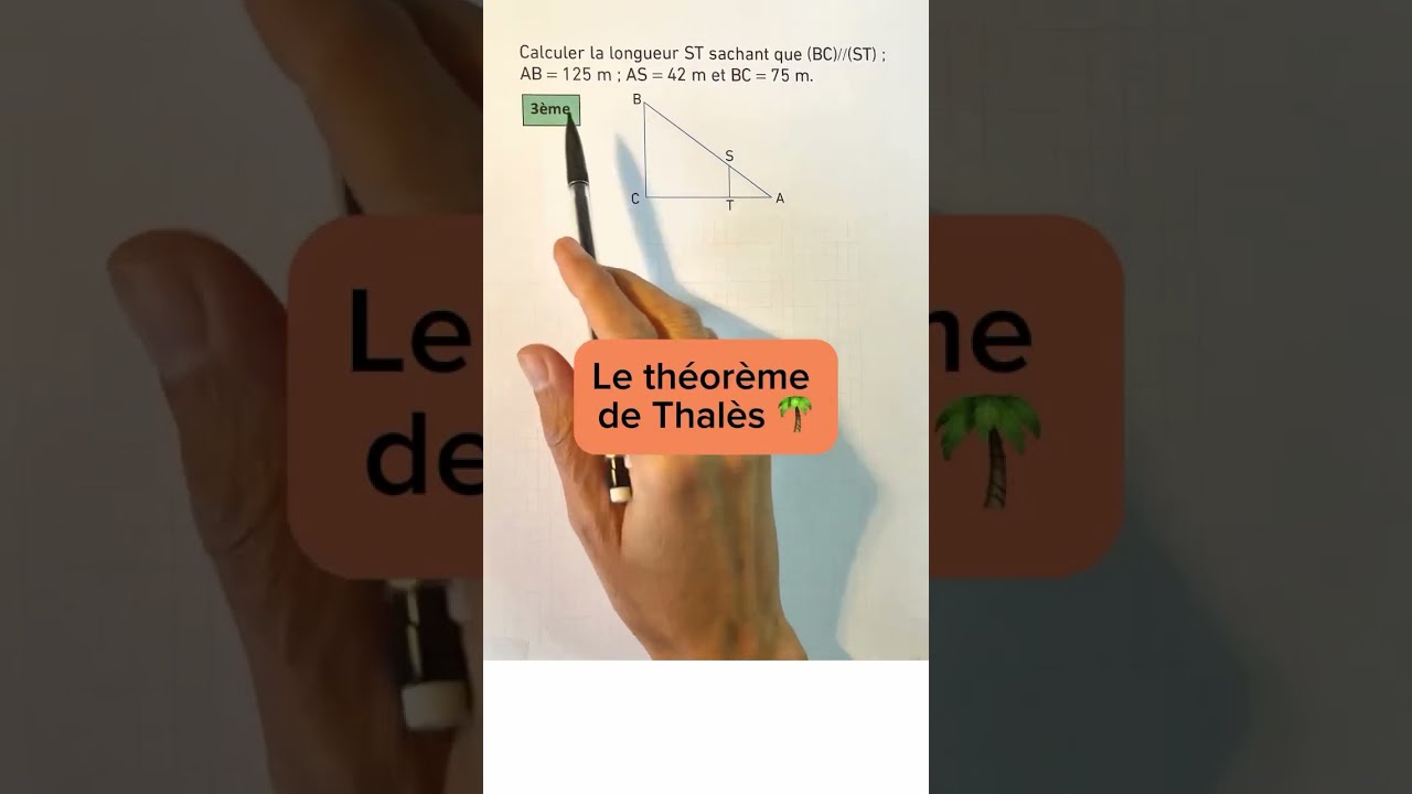 Maîtrisez le Théorème de Thalès dans un Triangle pour Réussir vos Problèmes de Géométrie 📐