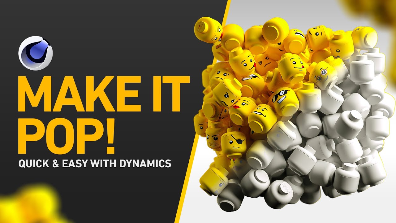 Cinema4D: Easy Popping Dynamic Effect Tutorial