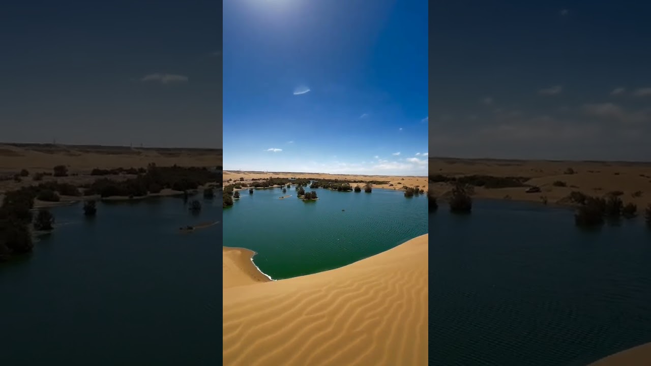 Magnifique lac au cœur du désert marocain