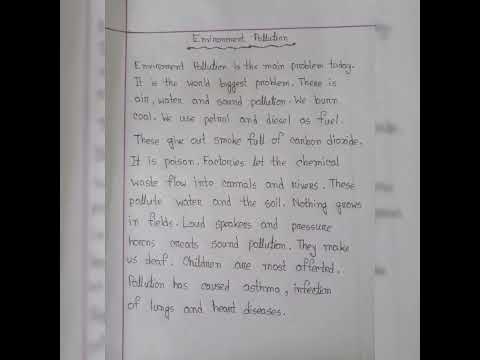 easy paragraph :Environment Pollution #shorts##paragraph#easy#