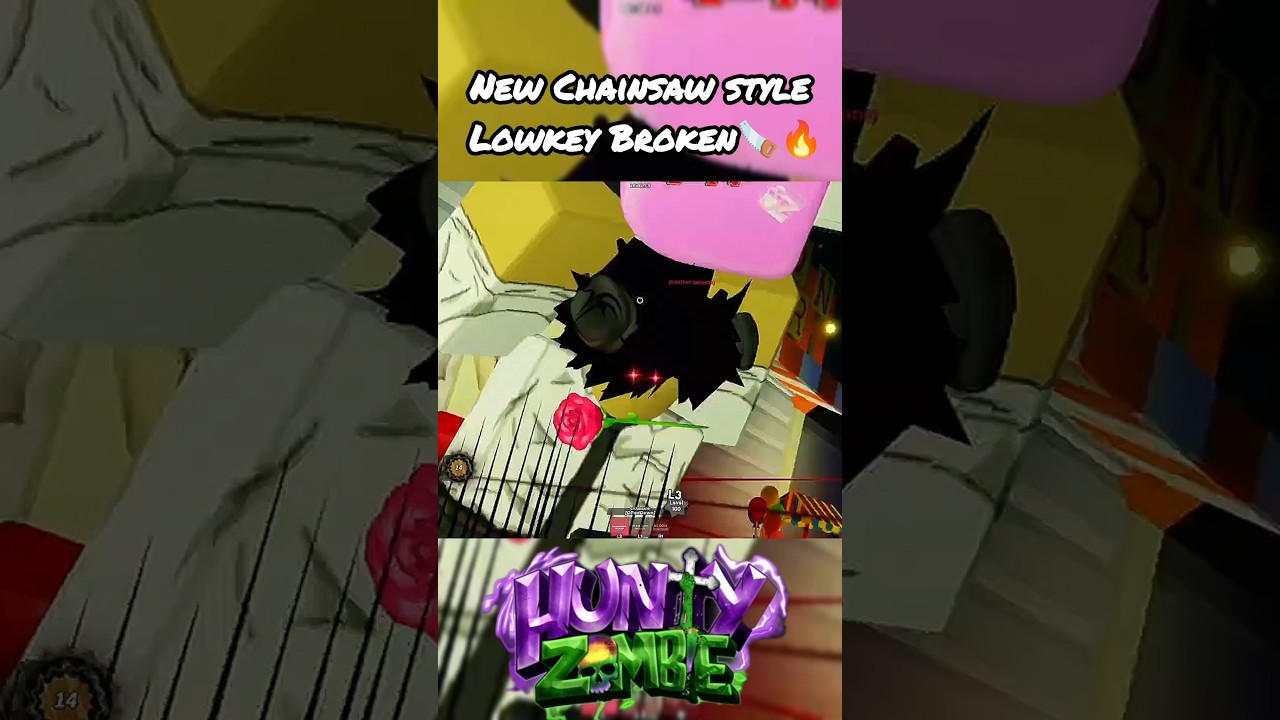 New Chainsaw Weapon in Hunty Zombies is OP🔥