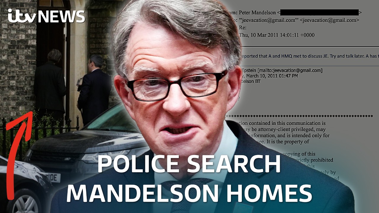 Epstein Files: Police Search Peter Mandelson's Homes 🏠