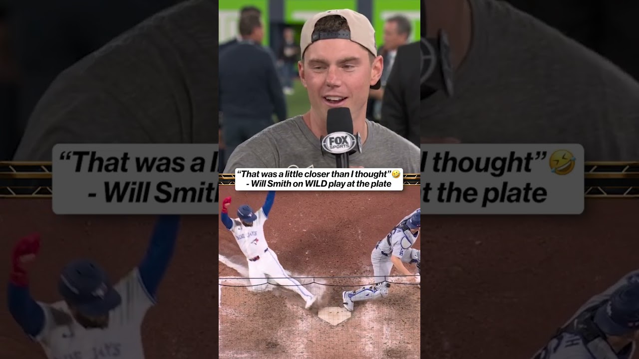 Will Smith Makes a Clutch Play at the Plate in the World Series 👀🔥