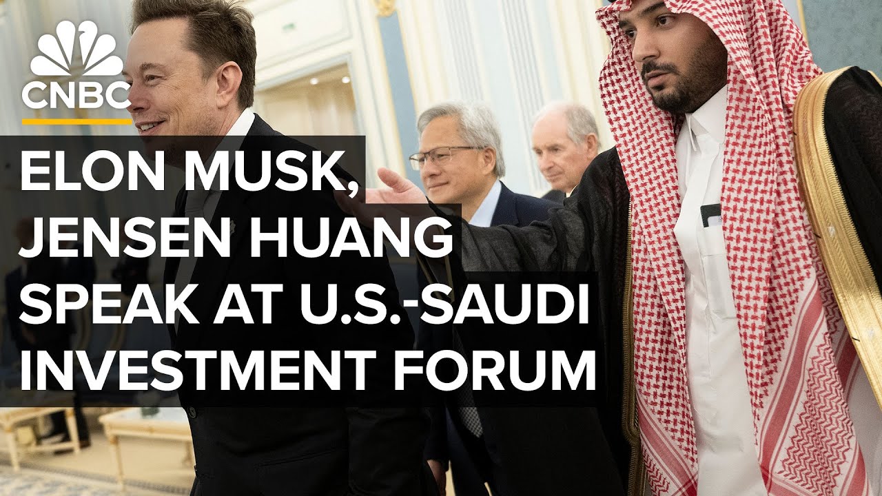 Elon Musk & Jensen Huang Discuss AI at U.S.-Saudi Forum 🤖