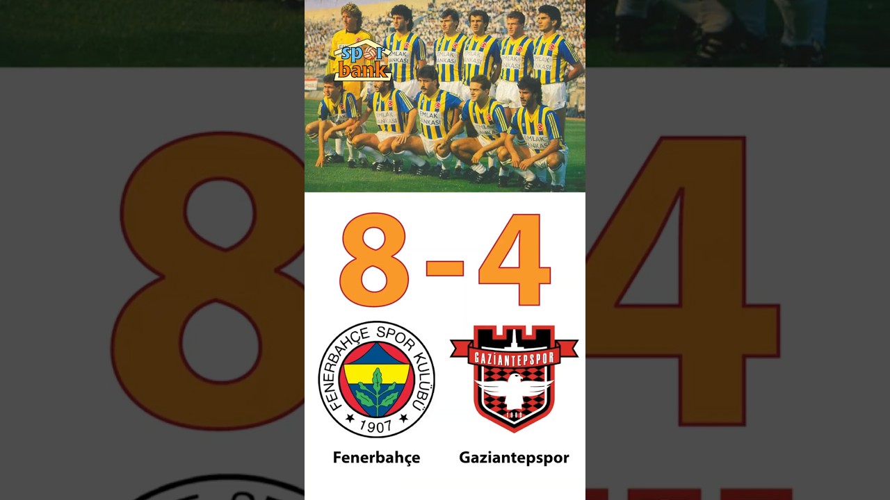 Fenerbahçe-Gaziantepspor Maçıyla Gol Rekoru Kırıldı 🏆