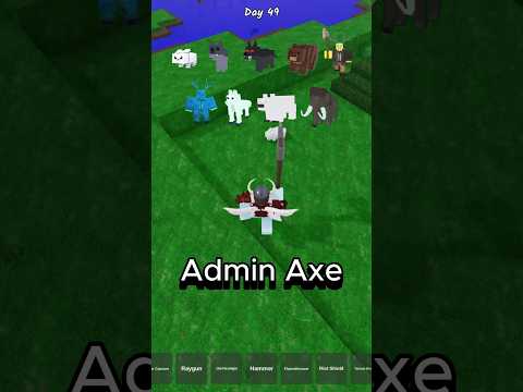 OP Weapon Admin Axe Vs all enemies 🪓 99 nights in the forest #99nightsintheforest #99nights #roblox