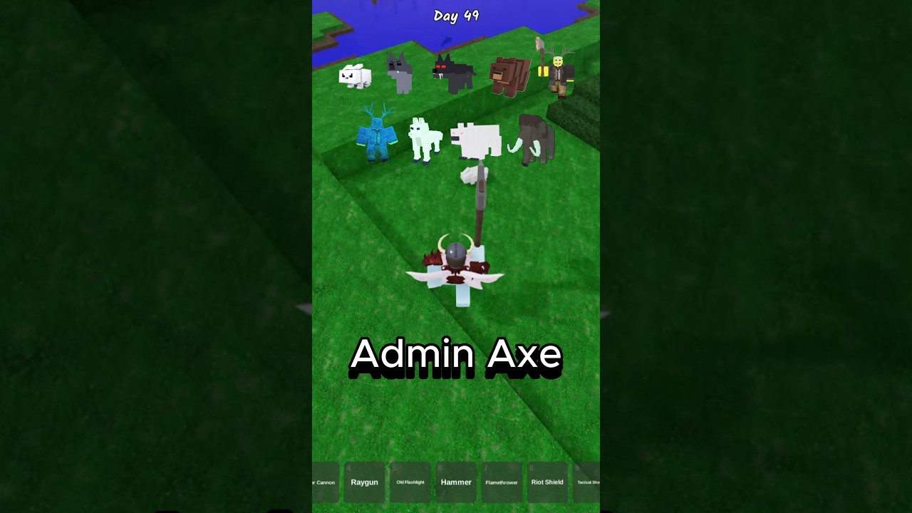 OP Weapon Admin Axe Dominates All Enemies in 99 Nights Forest 🌲