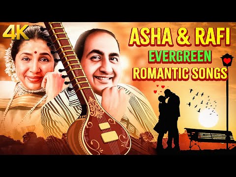 Asha Bhosle & Mohammed Rafi Evergreen Romantic songs | Ultimate Romantic Bollywood Duets | Jukebox
