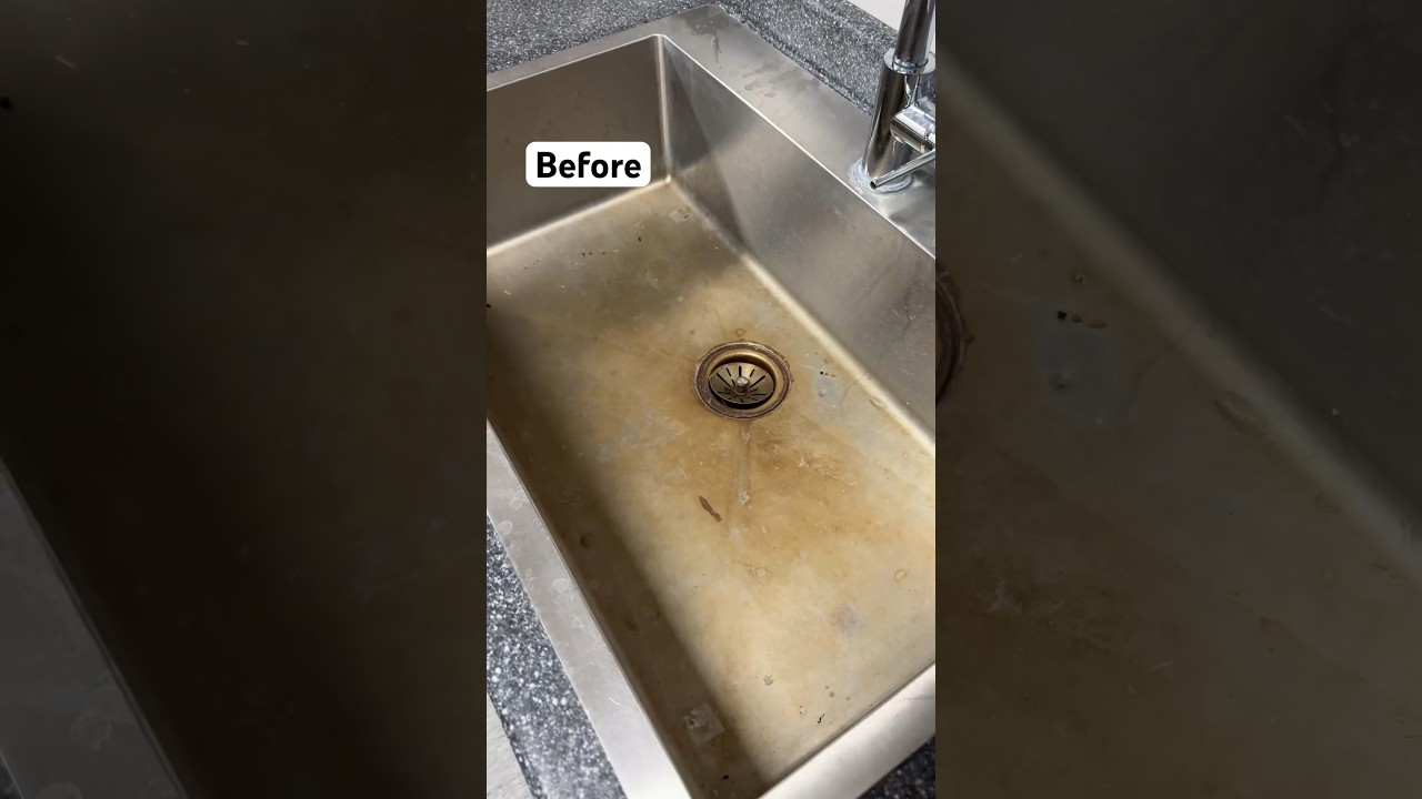 Deep Cleaning My Sink 🧼