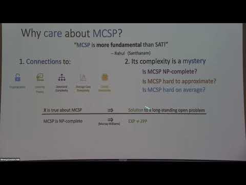 The Minimum Formula Size Problem is (ETH) Hard - Rahul Ilango