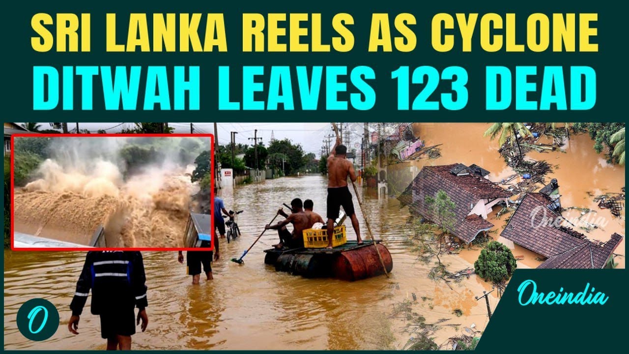 Sri Lanka Deadliest Floods Update: Cyclone Ditwah KILLS 123, Leaves 130 Missing | Military Rescue On