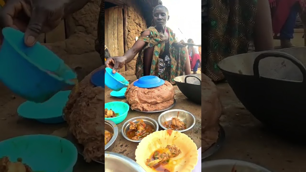 African Village Women Share Food with Family 🍲