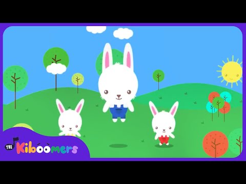 Hop Little Bunnies | Sleeping Bunnies |  The Kiboomers Kids Songs & Nursery Rhymes