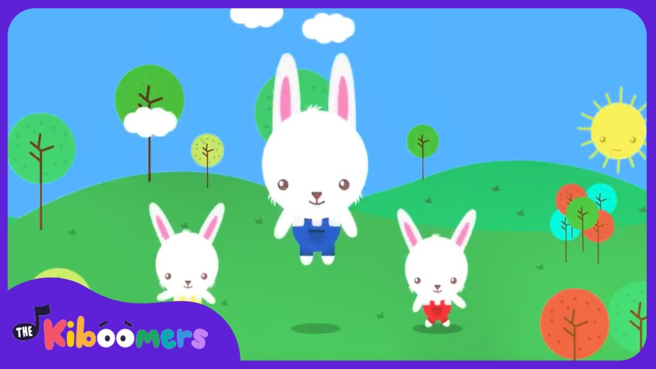 Hop Little Bunnies 🐰 | Fun Nursery Rhyme for Kids by The Kiboomers