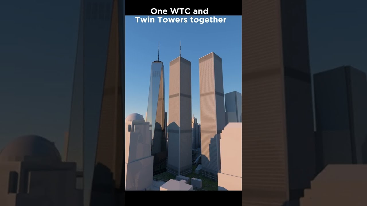🗽One World Trade Center and Twin Towers Together