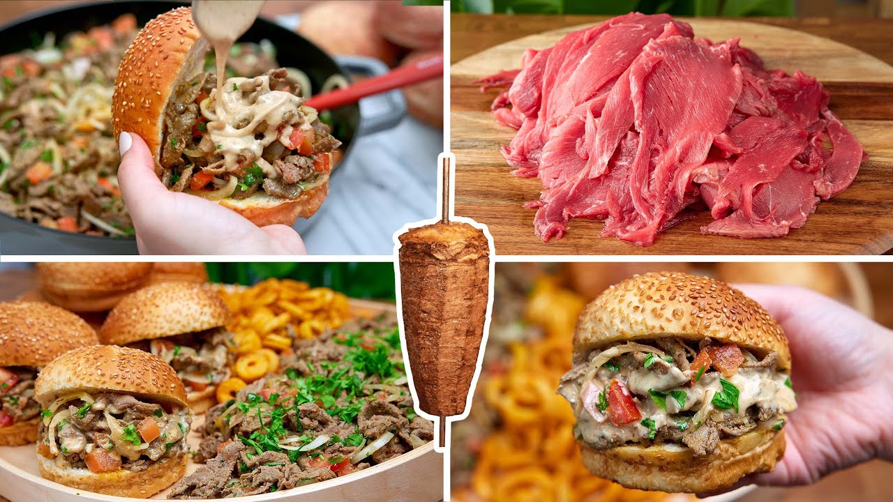 شاورما مصرية لذيذة بنكهة المطاعم 🤤