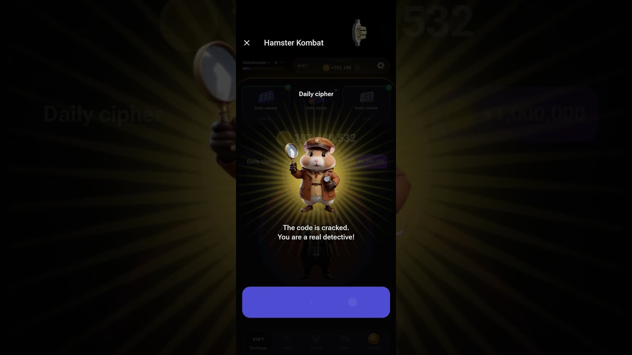 11 Unlock 1 Million Coins in Hamster Kombat with Daily Cipher Code! 🐹