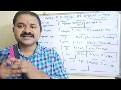 History of C language|Origins of C language