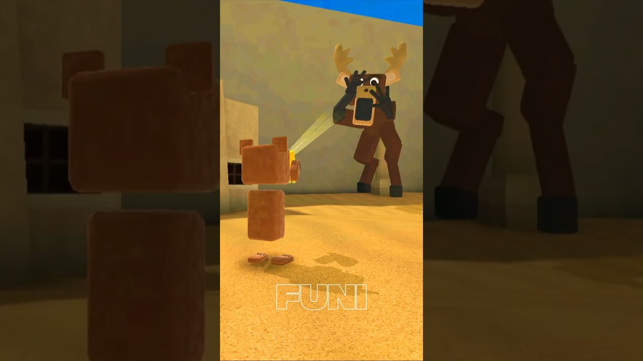 Super Bear Meets Scary Deer 🐻🦌