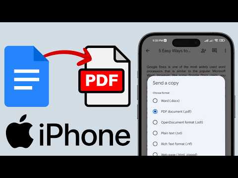 How to Convert Google Doc To PDF on iPhone (2025)