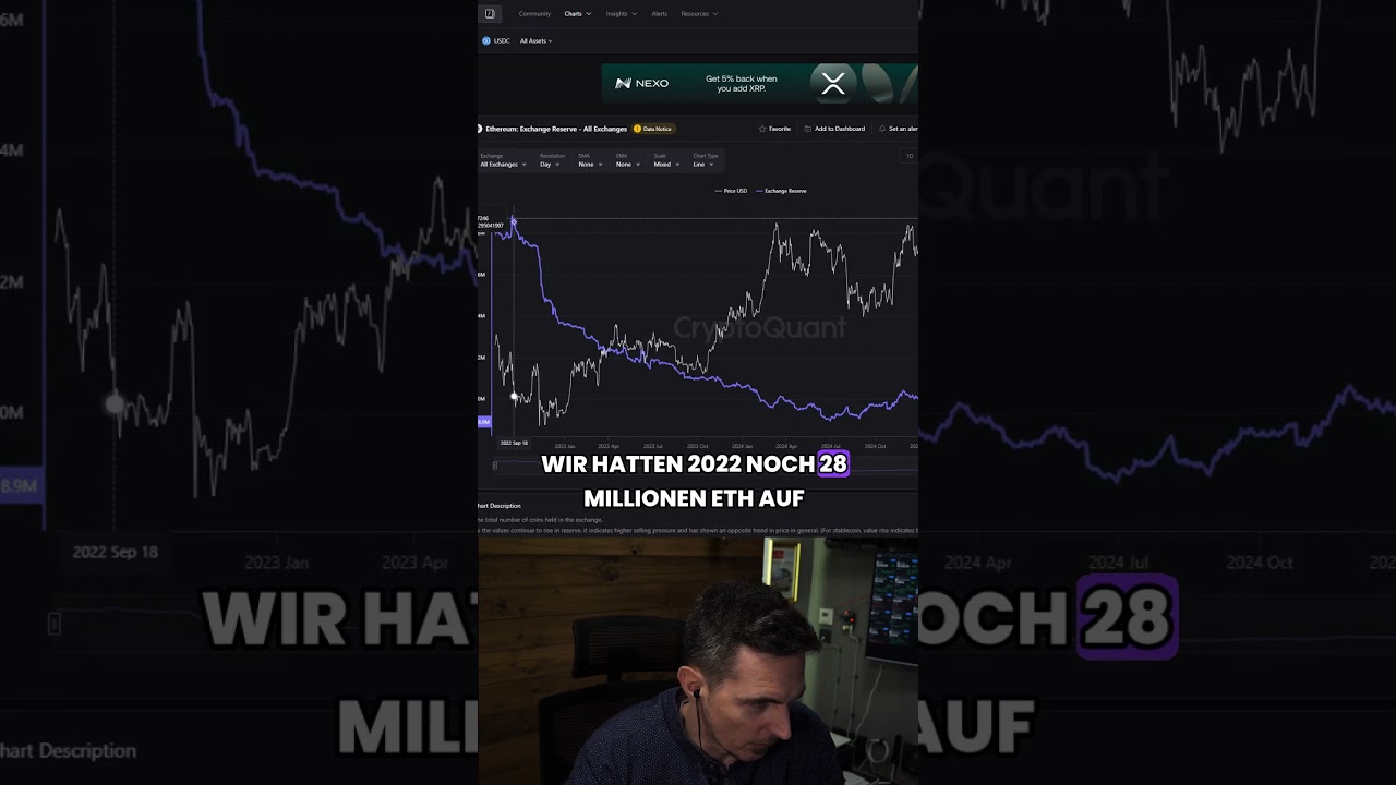 Ethereum auf Allzeittief: Keine ETH mehr auf Börsen! 🚨